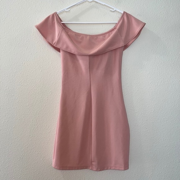 Capulet x REVOLVE Eva Off the Shoulder Mini Dress in Blush size small - Picture 9 of 10